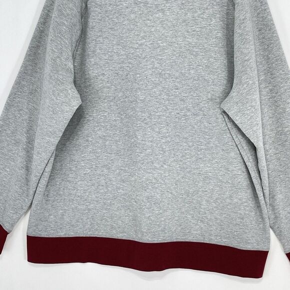 Mens Turtleneck Fleece Sweatshirt XLarge in Soft Grey Heather Club Room - Picture 10 of 16